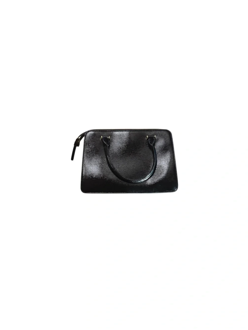 Kate Spade Black Leather Handbag • Gold Hardware • Structured Tote • Upcycled🖤